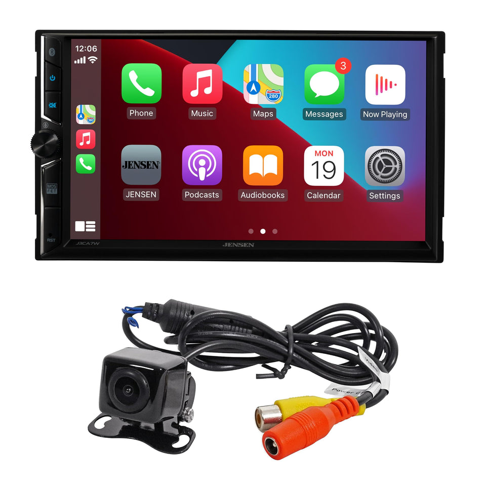 Jensen J3CA7W-BUC 7-inch display for clear navigation and media at a glance