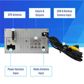 Jensen J3CA7W double-DIN installation compatible with many vehicles.