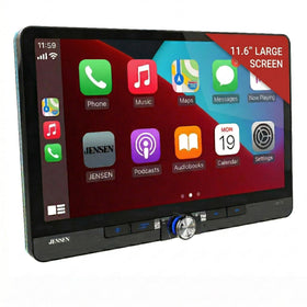 Jensen J5CA12 11.6-inch floating display enhances in-dash readability on the road