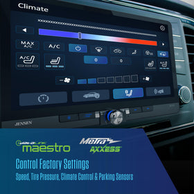 Jensen J5CA12 adapter included enables seamless single or double DIN installs