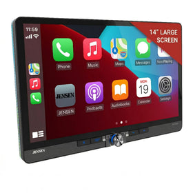 Jensen J5CA14 14-inch floating display offers clear navigation and media viewing