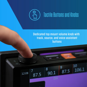 Jensen J5UP7 illumiNITE lighting enhances dash visibility and ambience