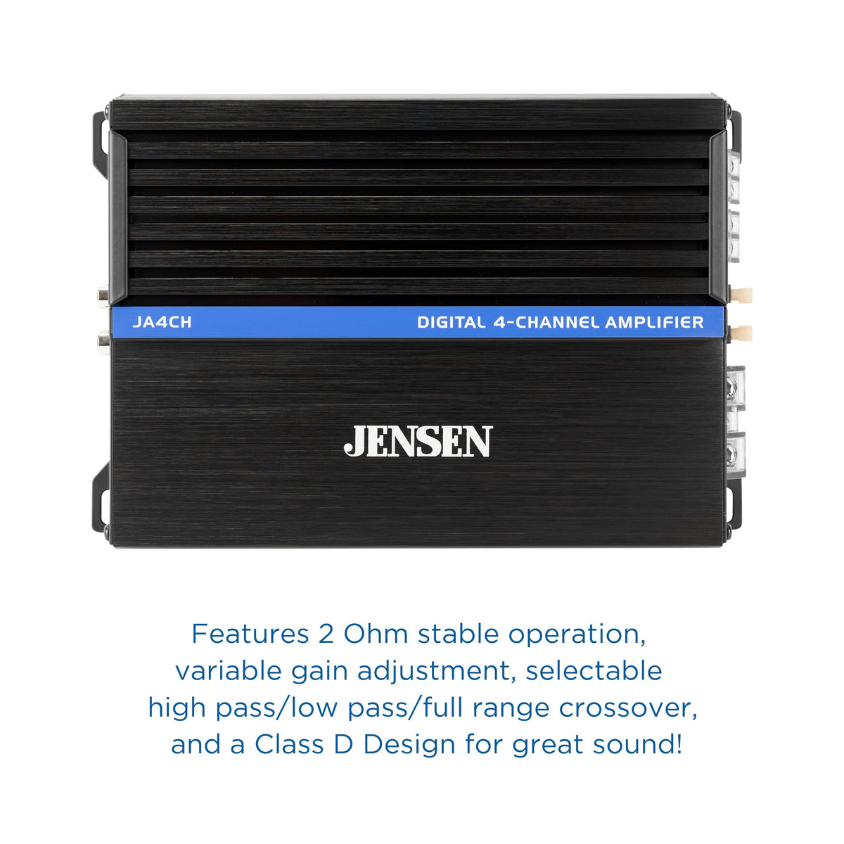 Jensen JA4CH compact design enables hidden placement under seats