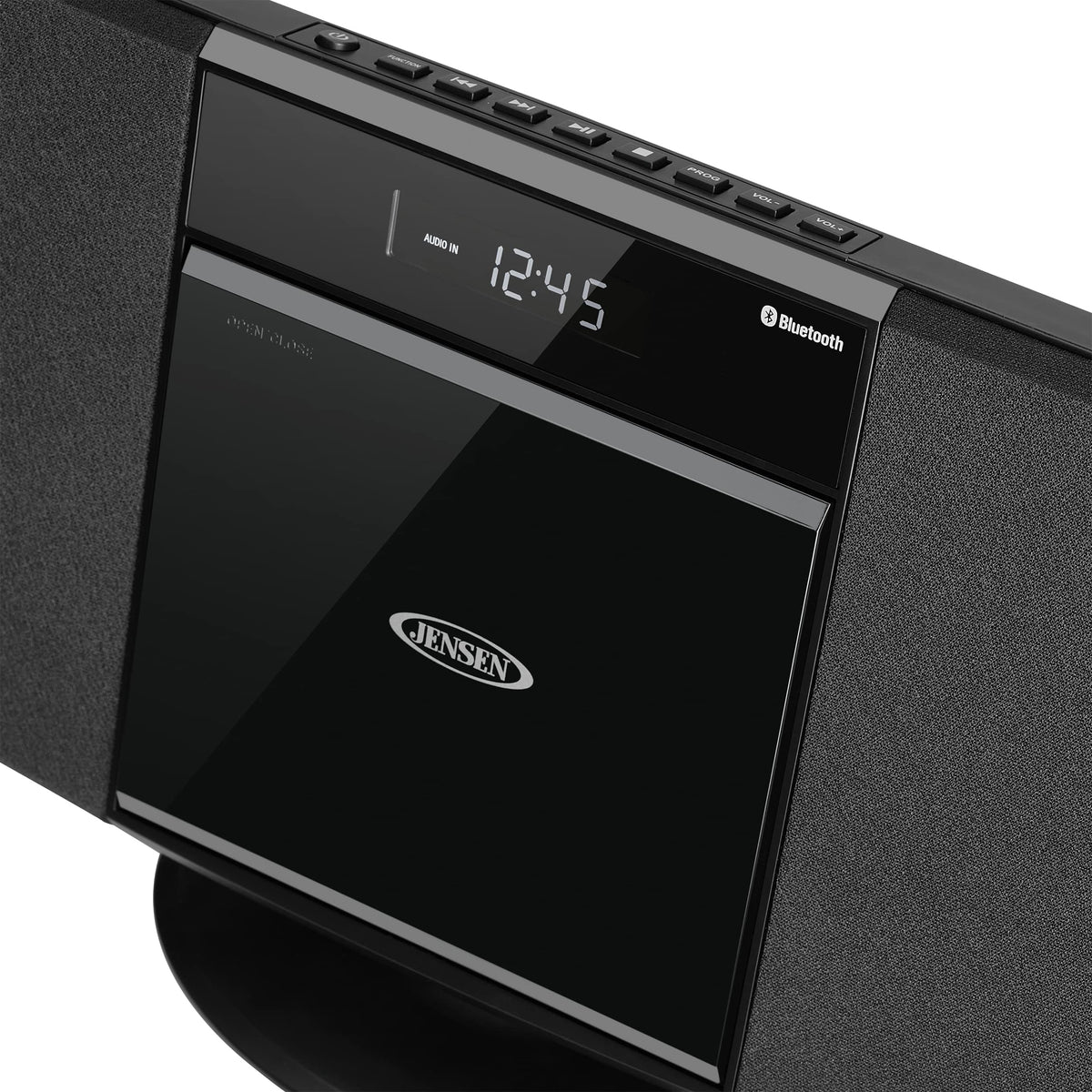 Jensen JBS-300 AM/FM digital tuner display with presets