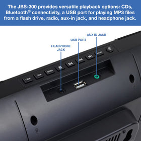 Jensen JBS-300 auxiliary input port for external devices