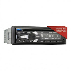 Jensen JCR311 10-character LCD display for quick on-road readability.