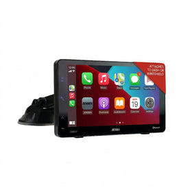 Jensen JDASHCP 7-inch display front view for clear navigation and media on the go.
