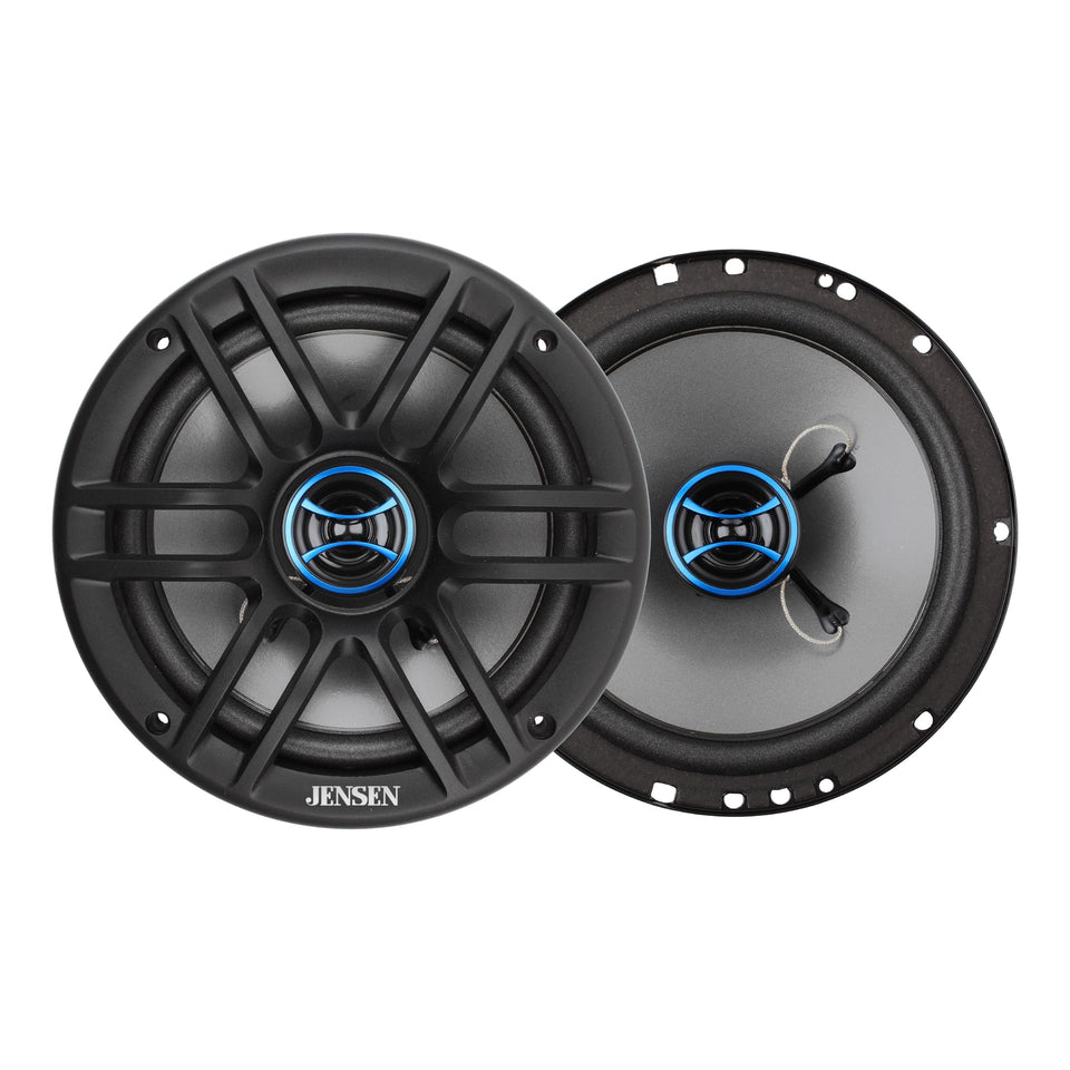 Jensen JS62 front view shows compact 6.5-inch drivers for stronger car audio.