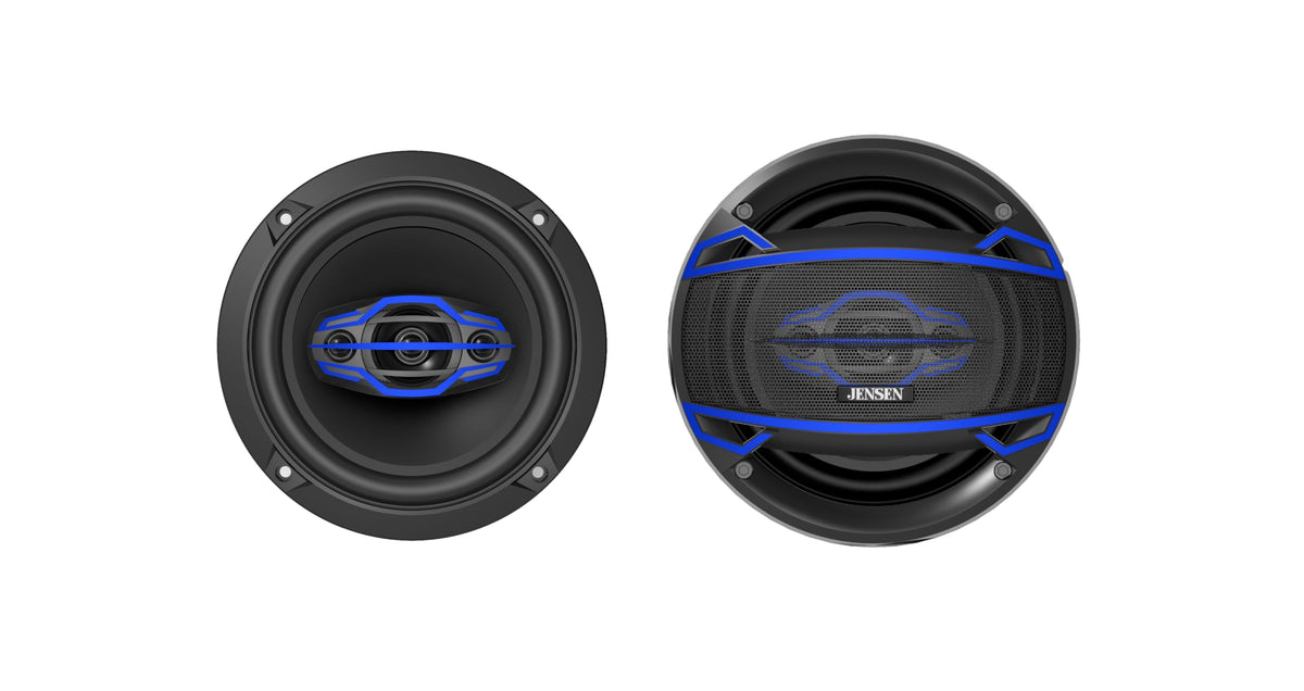 Jensen JS6504 front grille view showing clean design and improved sound clarity