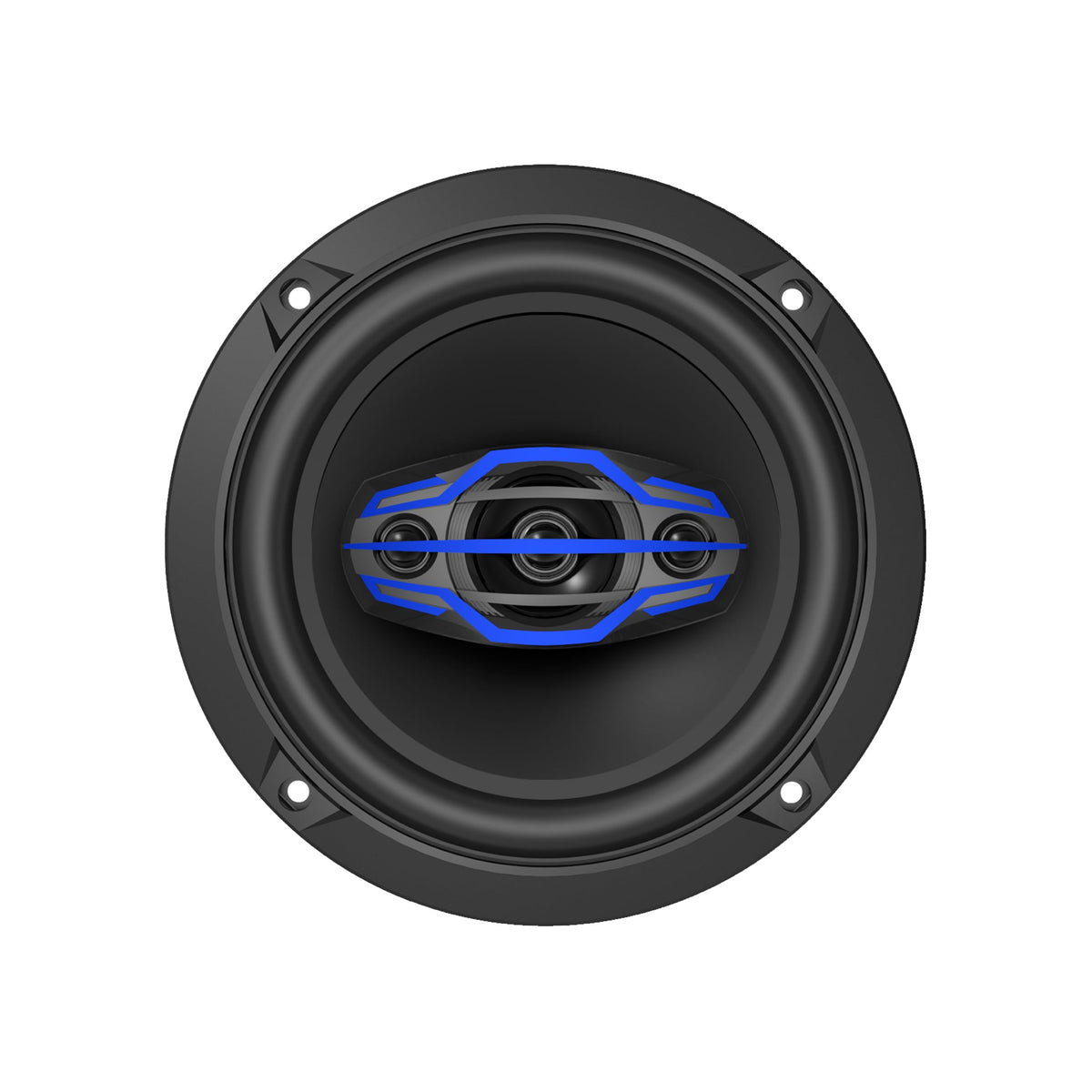 Driver enjoying music with Jensen JS6504 speakers delivering fuller in-car sound