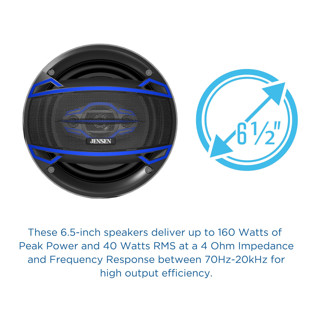Jensen JS6504 35mm Mylar midrange dome detail highlighting vocal clarity