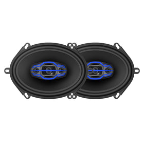 Jensen JS6804 front view pair showing speaker design and improved soundstage