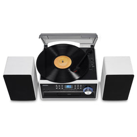 CD player on Jensen JTA-475 front access for easy disc loading