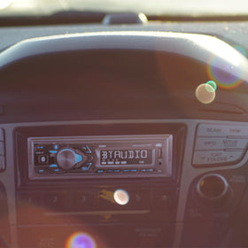Jensen installed in a car dashboard demonstrating modern upgrade benefit