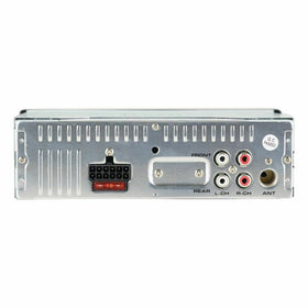 Jensen MPR2110 front 3.5mm AUX input close-up for legacy device connection