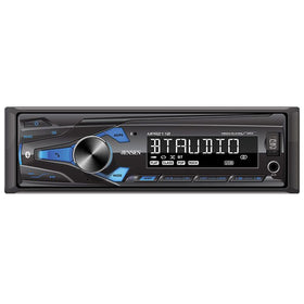 Jensen MPR2110 front panel showing buttons and display for easy control