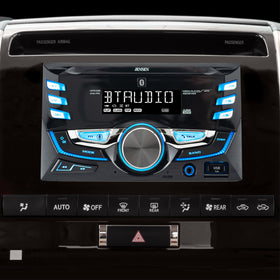 Jensen AM/FM radio display for clear station tuning on the road
