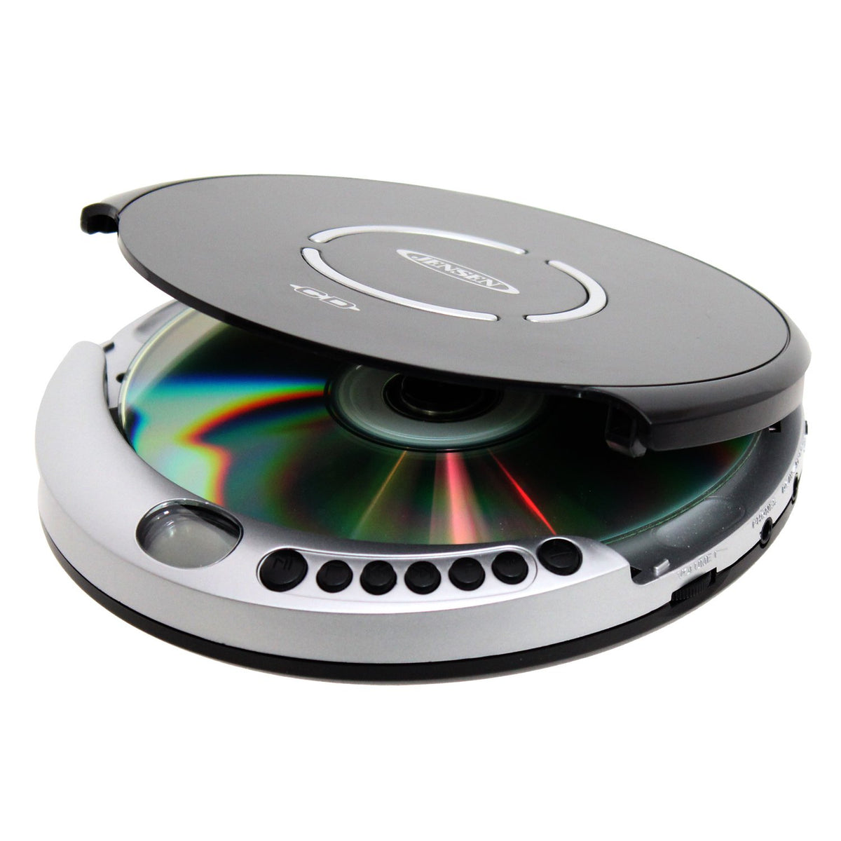 Jensen PRSNL CD PLYR Bass Boost back view with slim profile