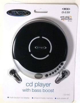 Jensen PRSNL CD PLYR Bass Boost earbuds included for mobile listening