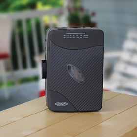 Jensen SCR-75 line-out port showcasing external speaker compatibility