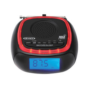 Jensen top LED ring flashing to highlight emergency alert visibility