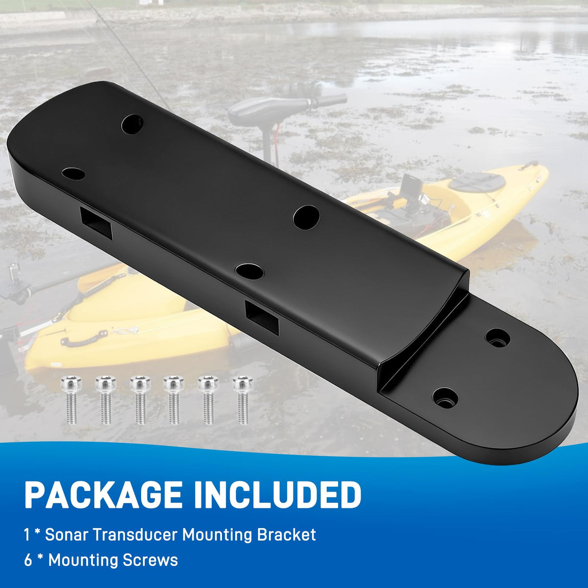 Jerbor transducer plate offers secure alignment for accurate sonar readings.