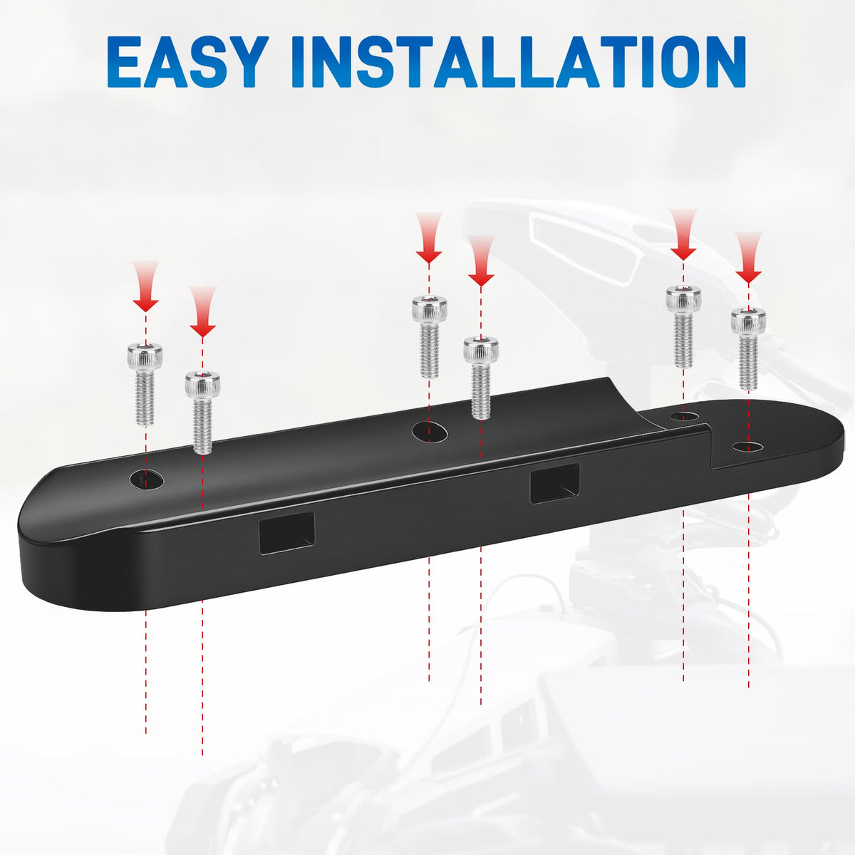 Jerbor tool-free installation shows quick setup on your trolling motor.