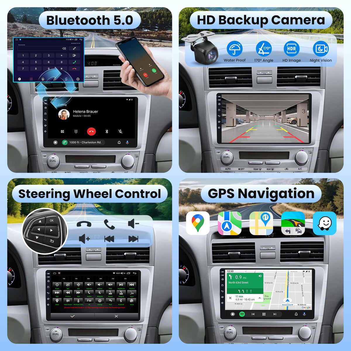 Jerqry 1080P backup camera provides wide-angle view for safe reversing