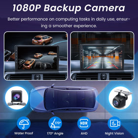 Jerqry 1080P backup camera provides night vision for safer parking