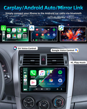 Jerqry Android 13 upgrade supports multitasking on Corolla 2009–2013.