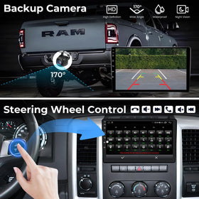 Jerqry backup-camera-aHD720-1080 provides a clear reversing view for Ram pickup.