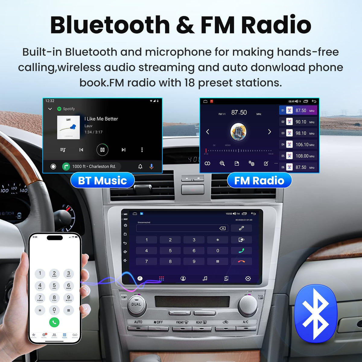 Jerqry Bluetooth and FM radio with 5G WiFi for streaming