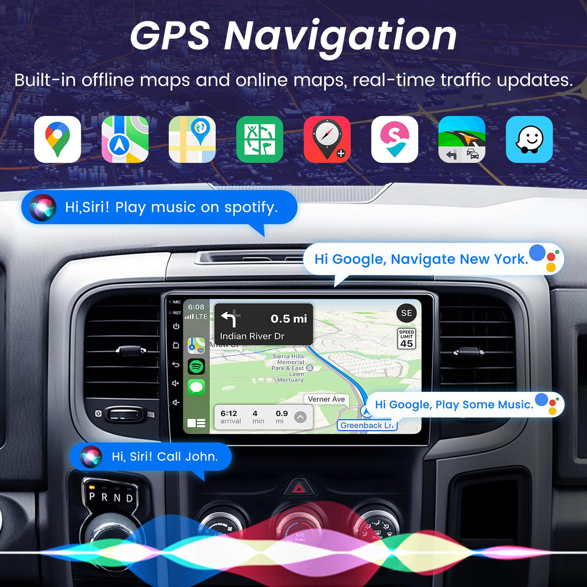 Jerqry built-in Bluetooth with external mic enables clear hands-free calls