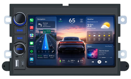 Jerqry front panel 7-inch screen showing clear icons and easy control benefits