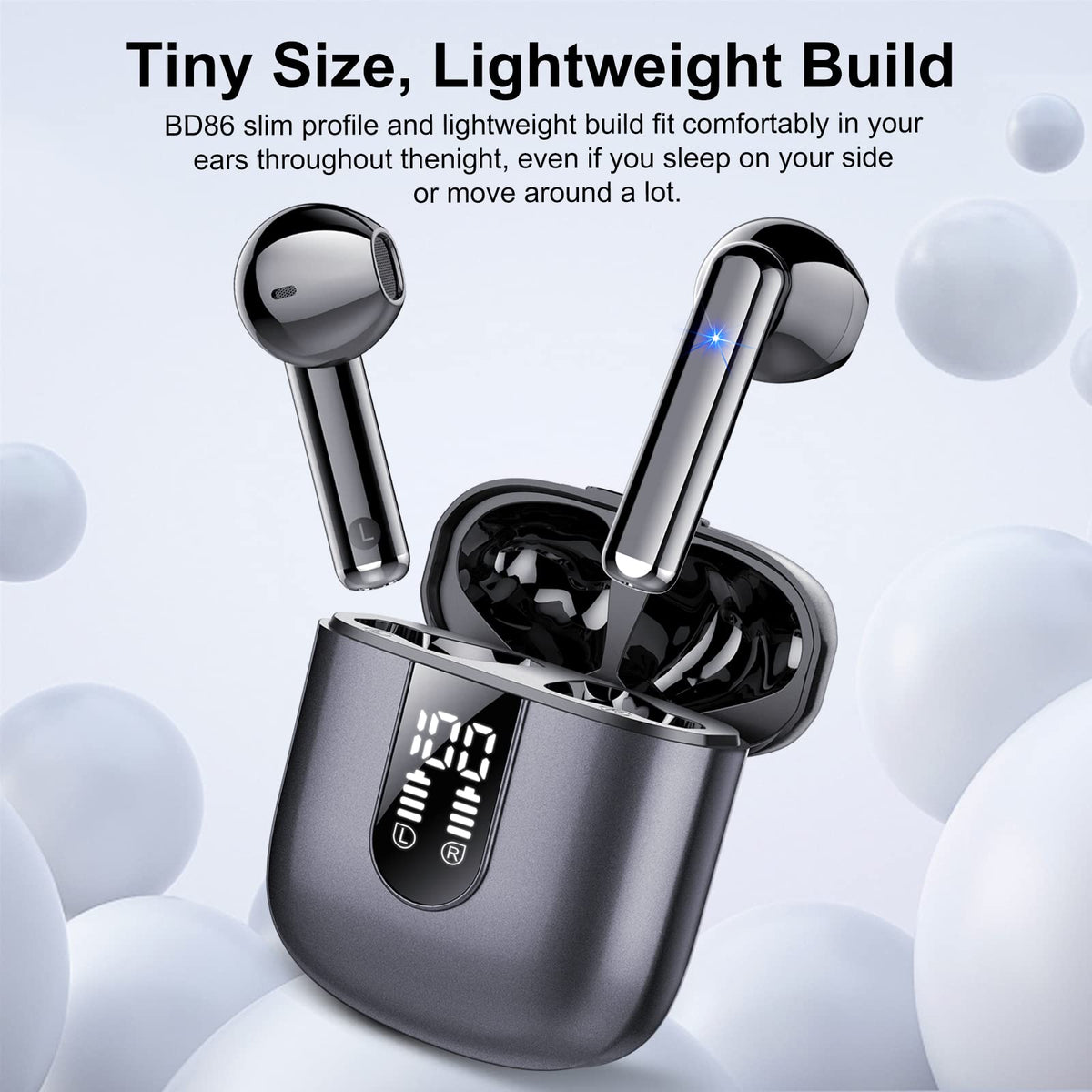 Jesebang earbuds weigh 3.4g for comfortable all-day wear.