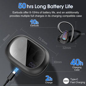 Jesebang earhook detail demonstrating elastic secure fit for intense workouts