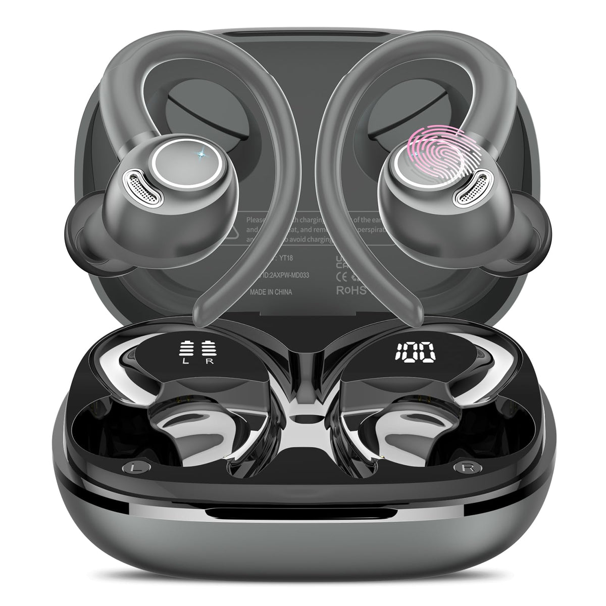 Jesebang front packaging showing earbuds and case, highlighting portability