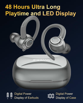 Jesebang earbuds in use while running, offering stable fit and focus