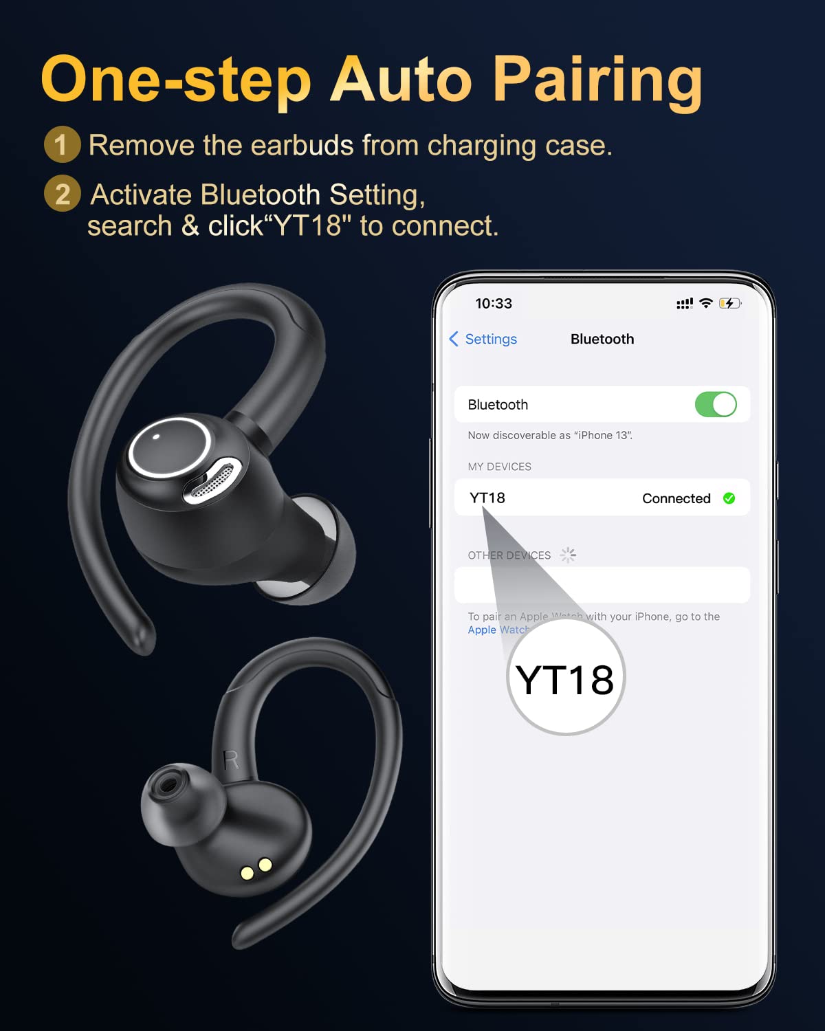 Jesebang earbuds worn during outdoor running, stable fit and reliable audio benefit
