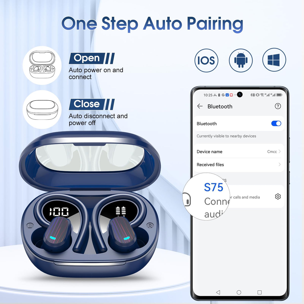 Jesebang S75 smart touch controls simplify playback and calls
