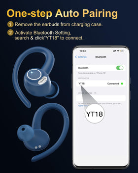 Jesebang finger tapping earbud touch control, easy playback and call control benefit