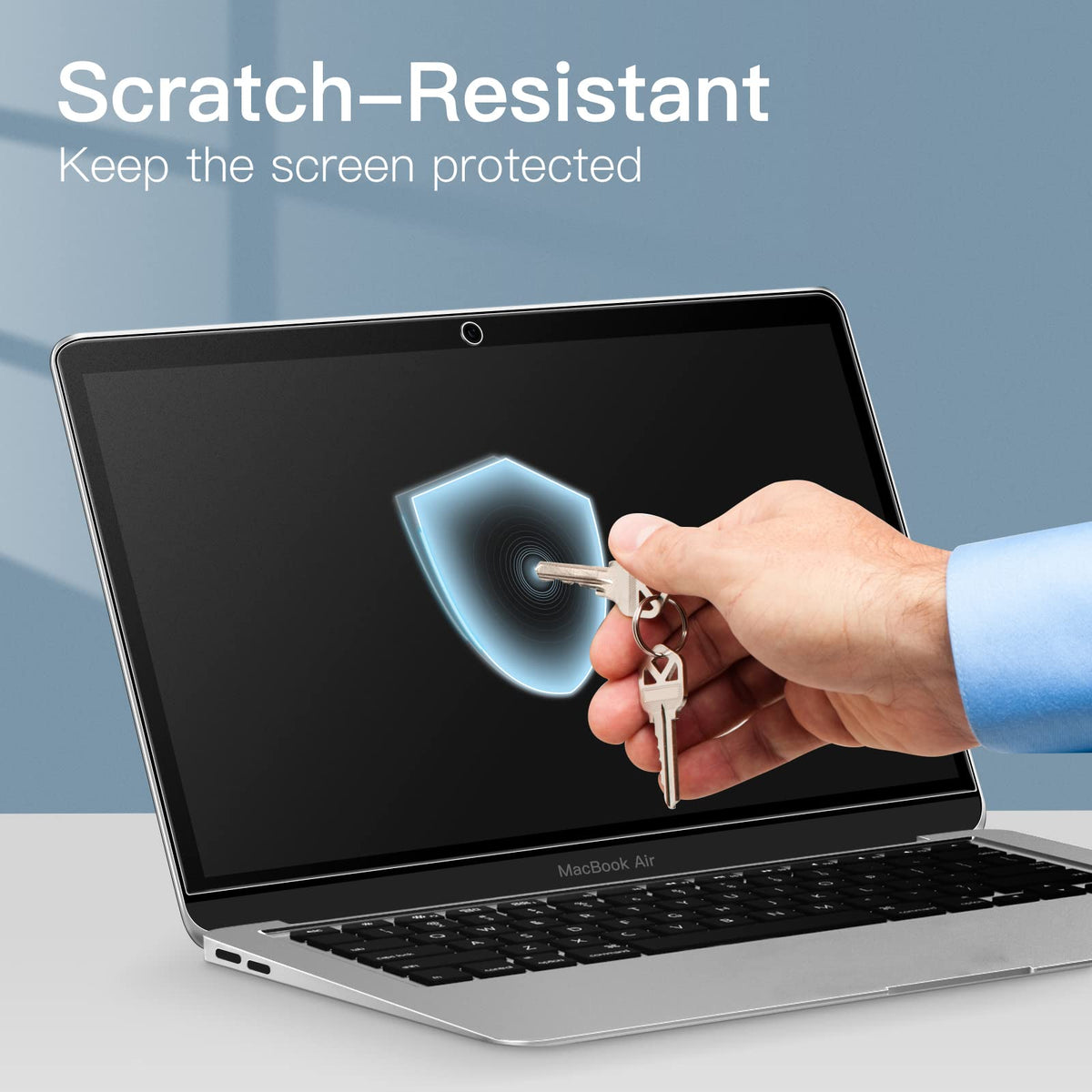 JETech MacBook Pro 13 anti scratch screen protector guards against scratches