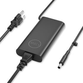 Jeunesse 130W AC adapter front view for Dell laptops.