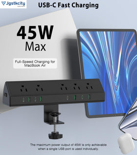 Jgstkcity 10ft cord with flat plug for flexible placement