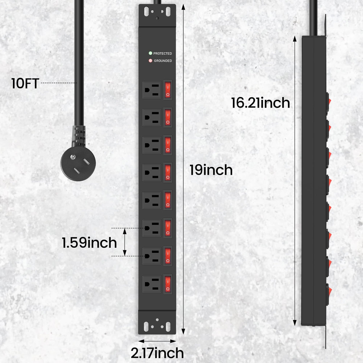Jgstkcity 19-inch rack compatibility for easy integration