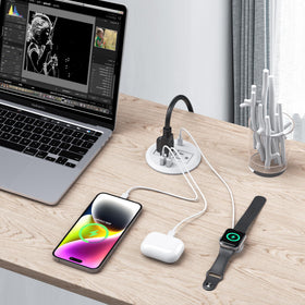 Jgstkcity recessed desk grommet design for clutter-free surfaces