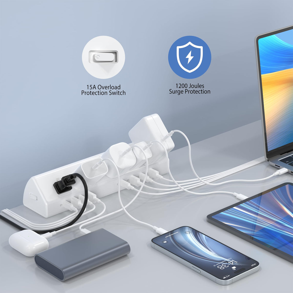 Jgstkcity unit includes four USB-A ports for legacy devices.