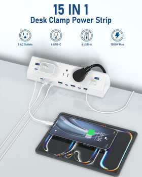 Jgstkcity surge protector demonstrates safer power with 900 Joules.