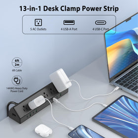 Jgstkcity clamp and mounting detail demonstrating secure desk-edge installation benefit