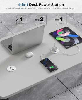 Jgstkcity closeup of USB‑C, USB‑A and outlet with easy access benefit